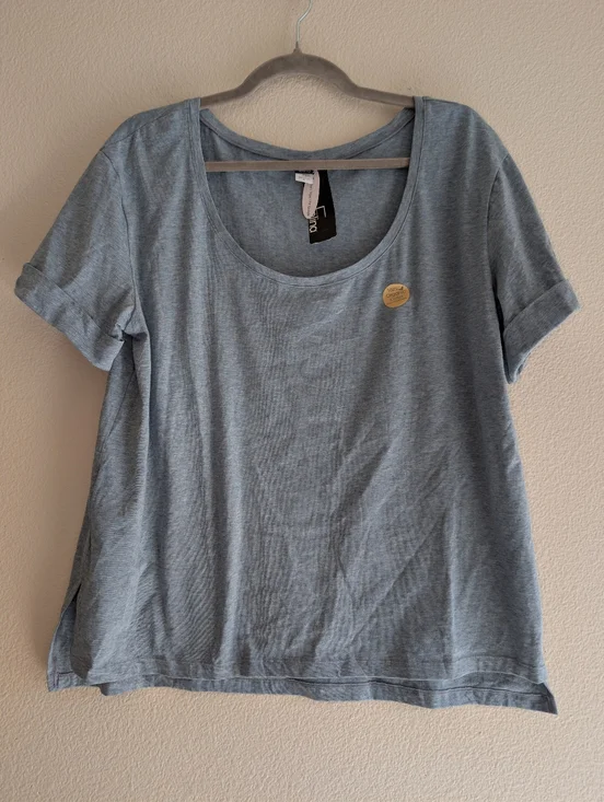 NWT Felina Soft Organic Cotton Lounge Wear Stretch Scoop Neck Tee Size XL - Picture 2 of 10